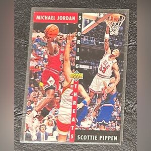 Vintage Jordan - Pippen Combo Collector’s Card - VGC